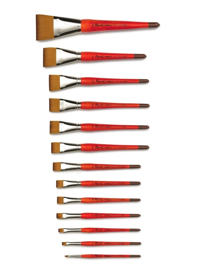 Raphael Kaerell Synthetic Watermedia Brush, Series 8796, Flat, (No 16) - Image 2
